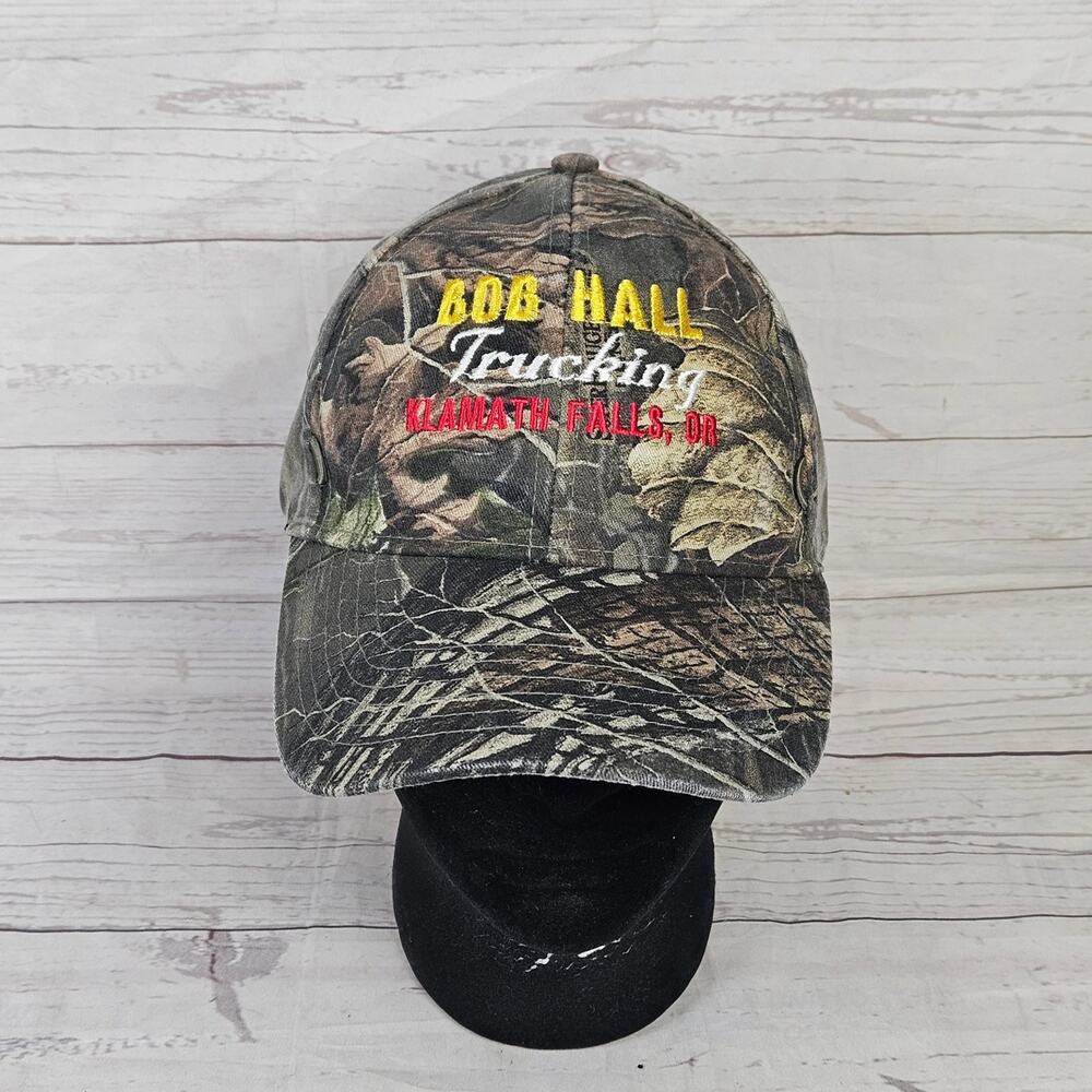 Fahrenheit Baseball Cap Adjustable Camo Bob Hall Trucking Klamath Falls Oregon